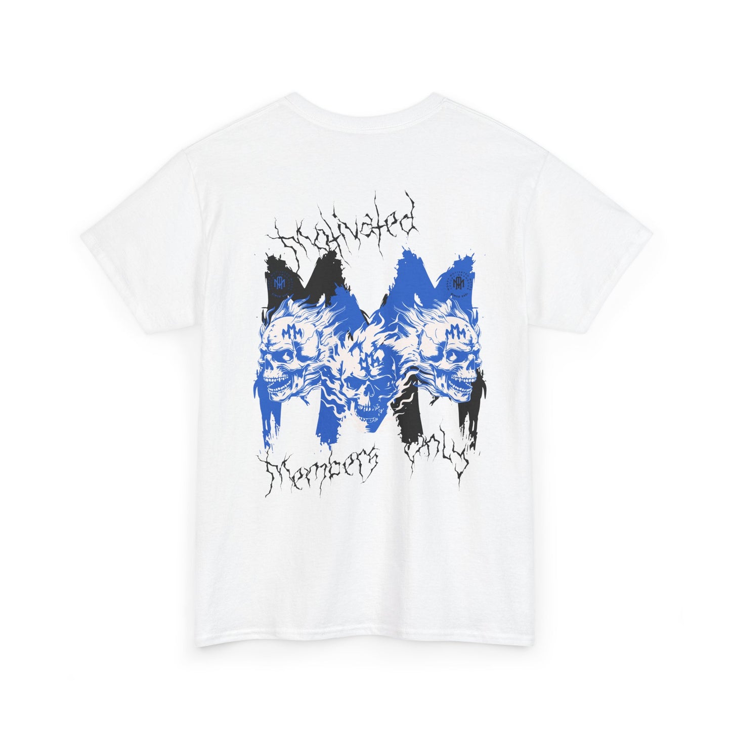 Flaming Skull Tee - Unisex Heavy Cotton Shirt
