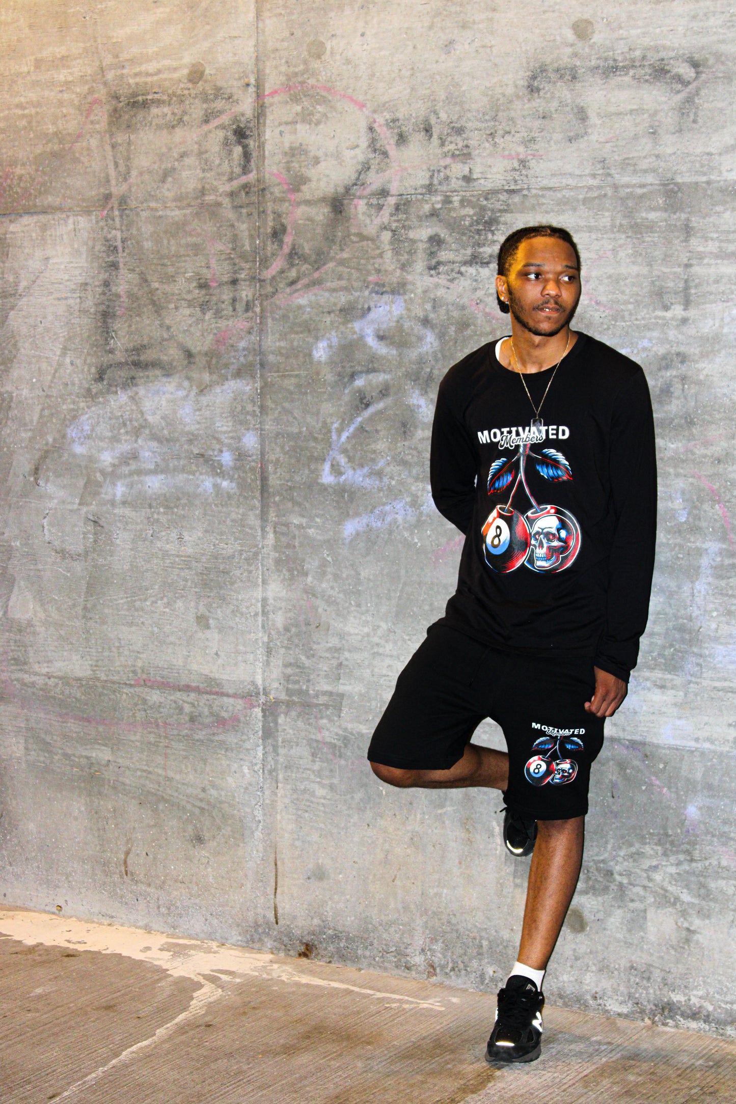 8Ball Cherry Long Sleeve