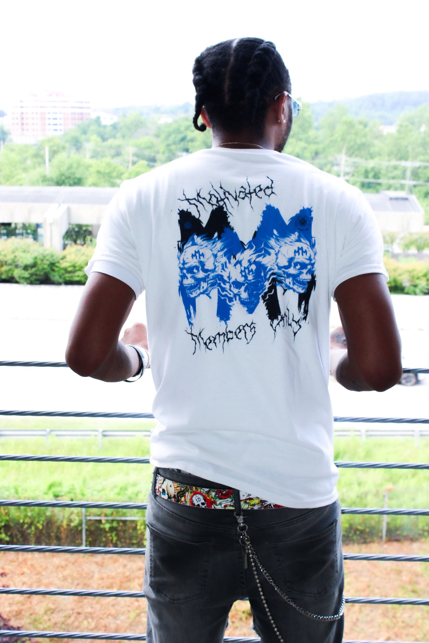 Flaming Skull Tee - Unisex Heavy Cotton Shirt